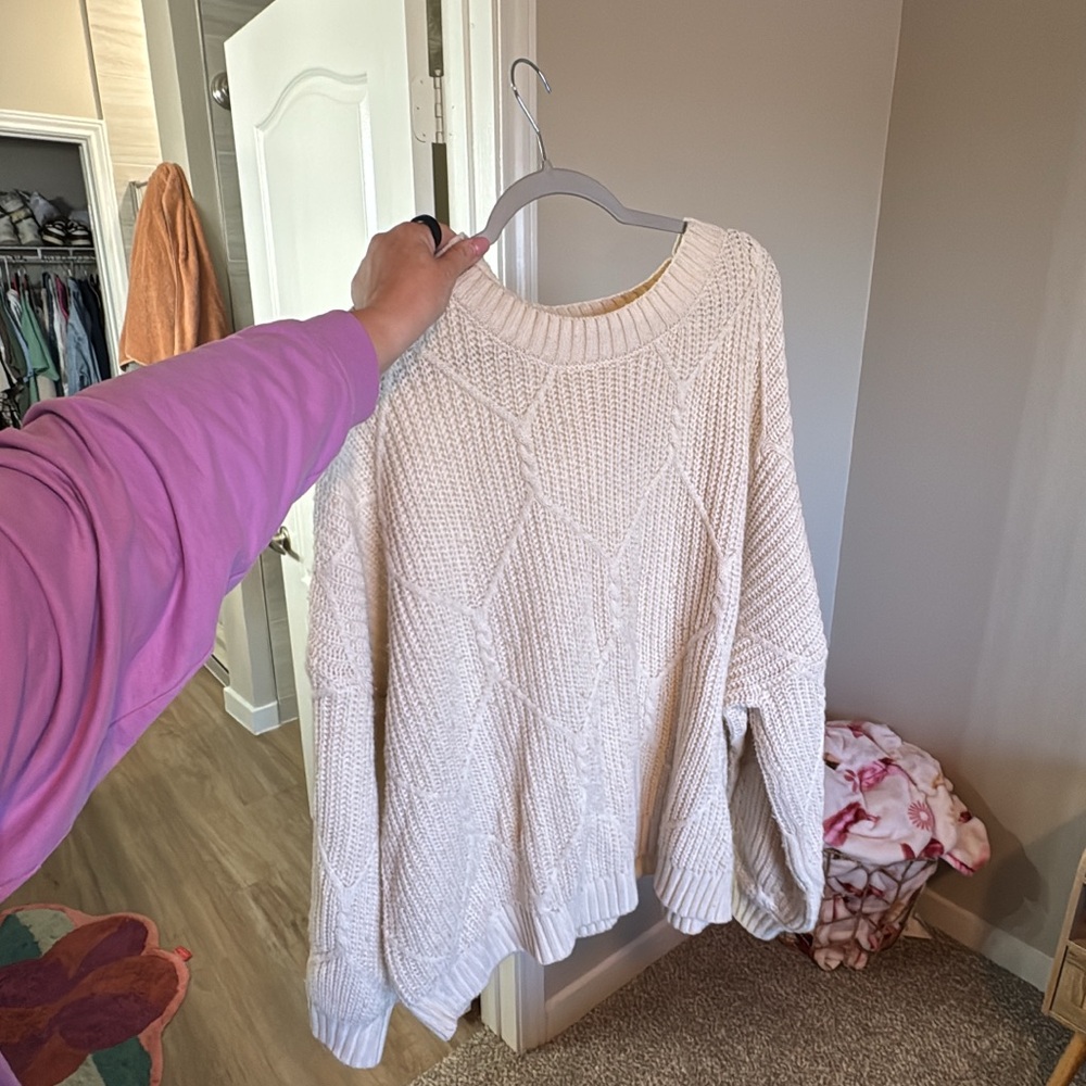 Cozy Cream Knit Sweater